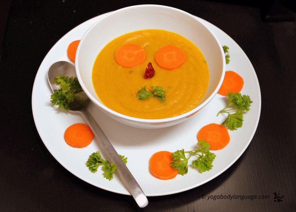морковный суп-пюре из тыквы